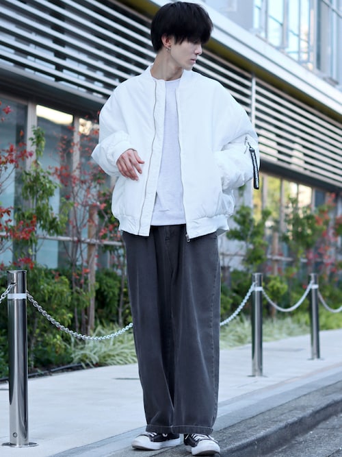 セール】wide silhouette flower print sweat/ワイドシルエット
