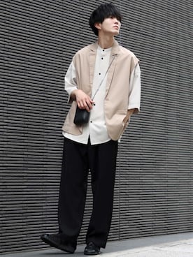 「SITRY（シトリー）のアイテム（ジャケット/アウター）」を使った、狩野 博文さん（メンズ・178cm）の夏コーディネート