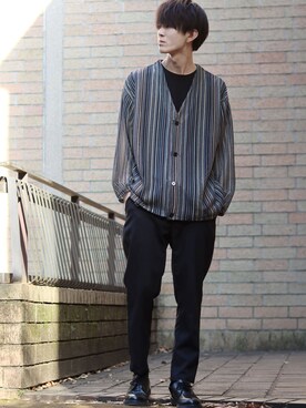 狩野 博文さん(メンズ・178cm)の春コーディネート