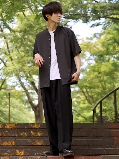 パフスリーブ リボン Tシャツ ラウンドネック 2色セット Y-3 (ワイスリー) ブラッシュプリント クルーネック 長袖 T