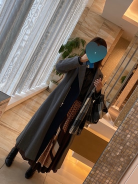 「REDYAZEL（レディアゼル）のアイテム（ジャケット/アウター）」を使った、かさん（レディース・163cm）の冬コーディネート