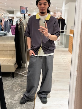 石田慎弥さん（メンズ・171cm）の春コーディネート