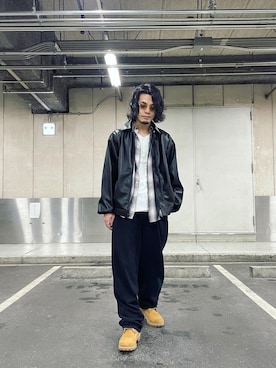 石田慎弥さん(メンズ・171cm)の春コーディネート