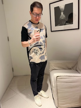 「JUNYA WATANABE MAN（ジュンヤワタナベマン）のアイテム（Tシャツ/カットソー）」を使った、Kel さん（メンズ・165cm）の春コーディネート