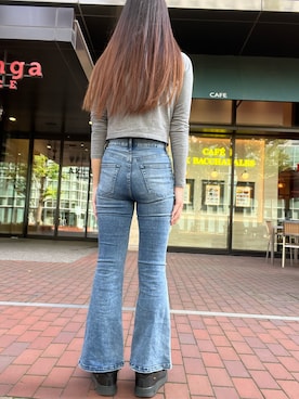 「Heather（ヘザー）のアイテム（パンツ）」を使った、まなさん（レディース・169cm）の秋コーディネート