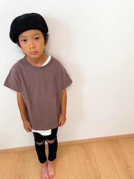 「BRANSHES（ブランシェス）のアイテム」を使った、r.kun23さん（キッズ・125cm）の夏コーディネート