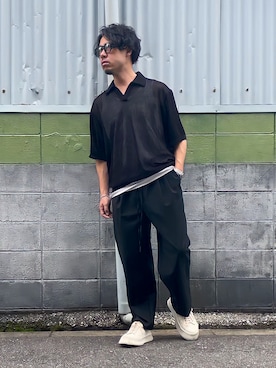 「marka（マーカ）のアイテム（パンツ）」を使った、ケイさん（メンズ・175cm）の春コーディネート