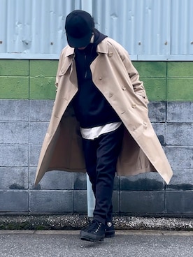 「アイテム（トレンチコート）」を使った、ケイさん（メンズ・175cm・40代）の春コーディネート