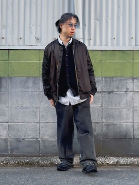 「H&M（エイチ・アンド・エム）のアイテム」を使った、ケイさん（メンズ・175cm）の冬コーディネート