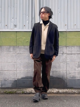 「both（ボス）のアイテム」を使った、ケイさん（メンズ・175cm）の冬コーディネート