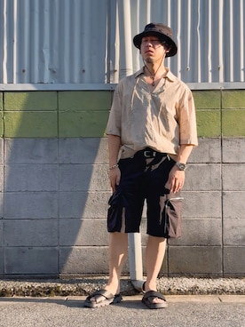 「アイテム（トップス）」を使った、ケイさん（メンズ・175cm・40代）の夏コーディネート