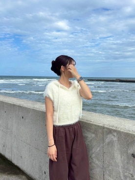 「アイテム（スウェットパンツ）」を使った、わさん（レディース・160cm）の秋コーディネート