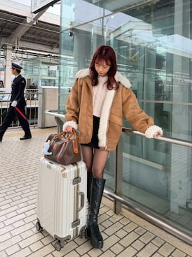 「Heather（ヘザー）のアイテム」を使った、わちをさん（レディース・160cm）の冬コーディネート