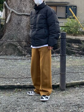 「WEGO（ウィゴー）のアイテム（ダウンジャケット/コート）」を使った、kazuさん（メンズ・169cm）の冬コーディネート