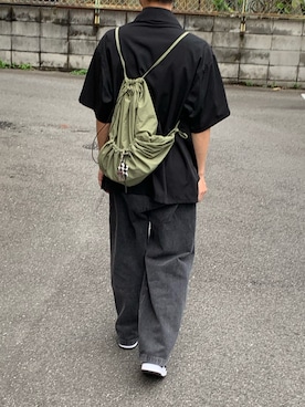 「BROKEN BASE（ブロークンベース）のアイテム（トップス）」を使った、kazuさん（メンズ・171cm）の秋コーディネート