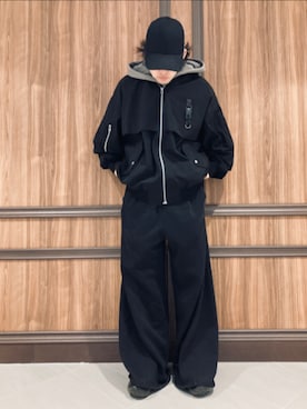 「DANKE SCHON（ダンケシェーン）のアイテム（MA-1）」を使った、Toshiki Masudaさん（メンズ・170cm）の春コーディネート