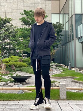 「DANKE SCHON（ダンケシェーン）のDankeSchon/ダンケシェーン/バイオウォッシュフラップパンツ（その他パンツ）」を使った、Toshiki Masudaさん（メンズ・170cm）の秋コーディネート