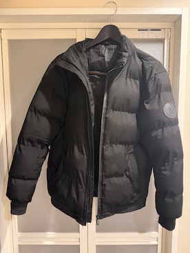 「アイテム（ダウンジャケット/コート）」を使った、嶋村吉洋さん（メンズ・167cm）の秋コーディネート