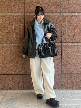 「アイテム（チョーカー）」を使った、masakiさん（レディース・161cm・20代）の冬コーディネート