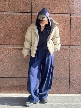 「アイテム（スウェットパンツ）」を使った、masakiさん（レディース・161cm・20代）の秋コーディネート