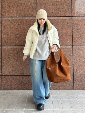 「アイテム（トートバッグ）」を使った、masakiさん（レディース・161cm・20代）の秋コーディネート