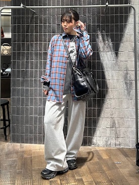 「アイテム（シュシュ）」を使った、masakiさん（レディース・161cm）の秋コーディネート
