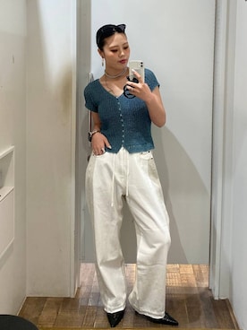 「JEANASIS（ジーナシス）のアイテム」を使った、masakiさん（レディース・161cm）の夏コーディネート