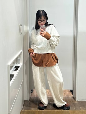 「JEANASIS（ジーナシス）のアイテム（スウェット）」を使った、masakiさん（レディース・161cm）の秋コーディネート