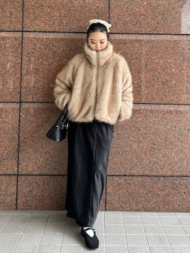 「アイテム（シュシュ）」を使った、masakiさん（レディース・161cm・20代）の冬コーディネート