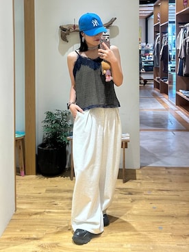 「BAYFLOW（ベイフロー）のアイテム」を使った、masakiさん（レディース・161cm）の夏コーディネート