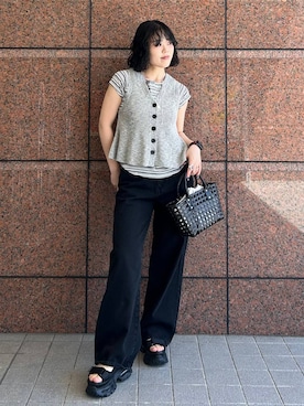 「JEANASIS（ジーナシス）のアイテム（アクセサリー）」を使った、masakiさん（レディース・161cm）の春コーディネート