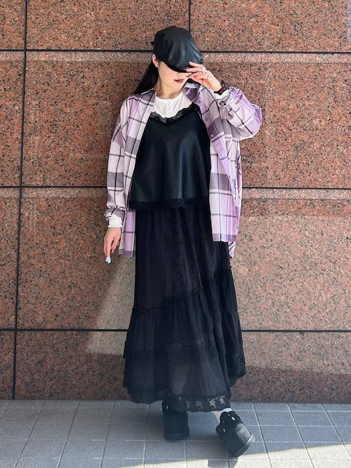 パッチワークコットンレーススカート/646049（スカート）｜JEANASIS