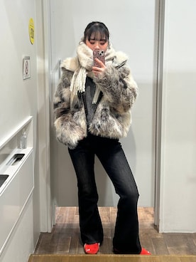 「アイテム（ストール/ショール）」を使った、masakiさん（レディース・161cm・20代）の秋コーディネート