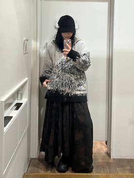 「JEANASIS（ジーナシス）のアイテム（ブーツ）」を使った、masakiさん（レディース・161cm）の冬コーディネート