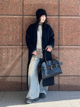 「アイテム（カーディガン/ボレロ）」を使った、masakiさん（レディース・161cm・20代）の冬コーディネート