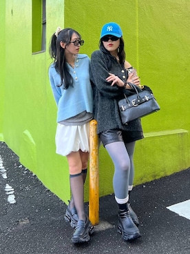 「アイテム（ヘアアクセサリー）」を使った、masakiさん（レディース・161cm・20代）の冬コーディネート