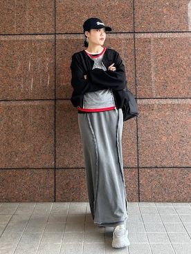 「JEANASIS（ジーナシス）のアイテム（キャップ）」を使った、masakiさん（レディース・161cm）の春コーディネート