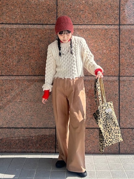 「JEANASIS（ジーナシス）のアイテム（デニムパンツ）」を使った、masakiさん（レディース・161cm）の秋コーディネート