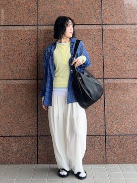 「JEANASIS（ジーナシス）のアイテム（Tシャツ/カットソー）」を使った、masakiさん（レディース・161cm）の春コーディネート