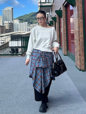 「アイテム（スウェット）」を使った、masakiさん（レディース・161cm・20代）の秋コーディネート