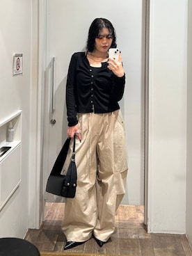 「JEANASIS（ジーナシス）のアイテム（バッグ）」を使った、masakiさん（レディース・161cm）の春コーディネート