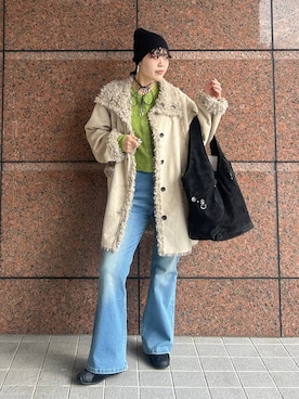 「アイテム（チョーカー）」を使った、masakiさん（レディース・161cm・20代）の冬コーディネート