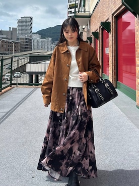 「JEANASIS（ジーナシス）のアイテム（スウェット）」を使った、masakiさん（レディース・161cm）の秋コーディネート