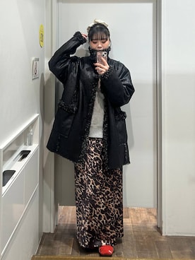 「アイテム（シュシュ）」を使った、masakiさん（レディース・161cm）の秋コーディネート