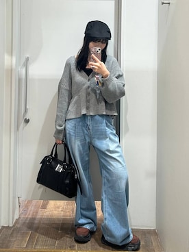 「アイテム（ハンチング/ベレー帽）」を使った、masakiさん（レディース・161cm）の秋コーディネート