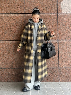 「アイテム（チェスターコート）」を使った、masakiさん（レディース・161cm・20代）の秋コーディネート