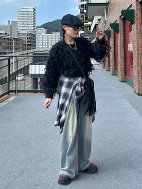「アイテム（ハンチング/ベレー帽）」を使った、masakiさん（レディース・161cm・20代）の秋コーディネート