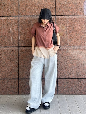 「JEANASIS（ジーナシス）のアイテム（パンツ）」を使った、masakiさん（レディース・161cm）の春コーディネート