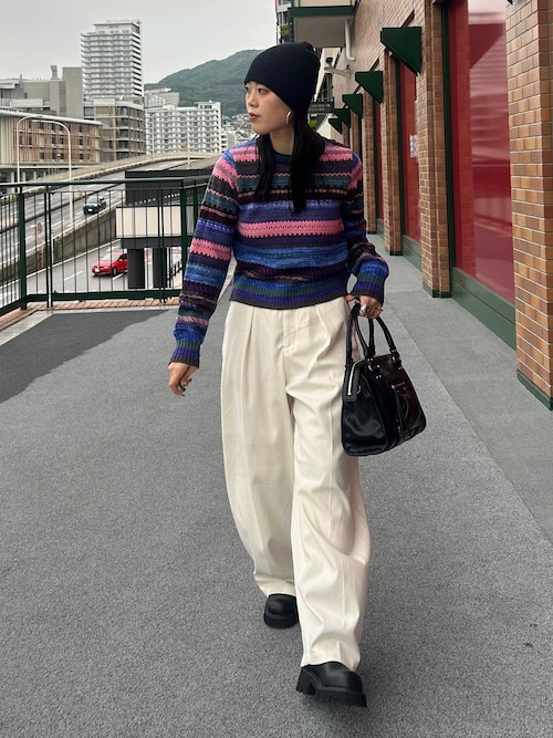 トマトさん専用／Native Village ショルダーポイントセーター トマト