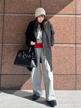 「アイテム（ピーコート）」を使った、masakiさん（レディース・161cm）の秋コーディネート